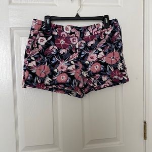 Loft floral shorts size 8